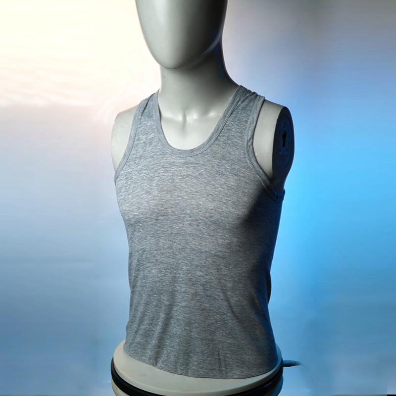 Southeast Asian Men's Sleeveless Sweat-Wicking Cotton-Like Sports Vest
