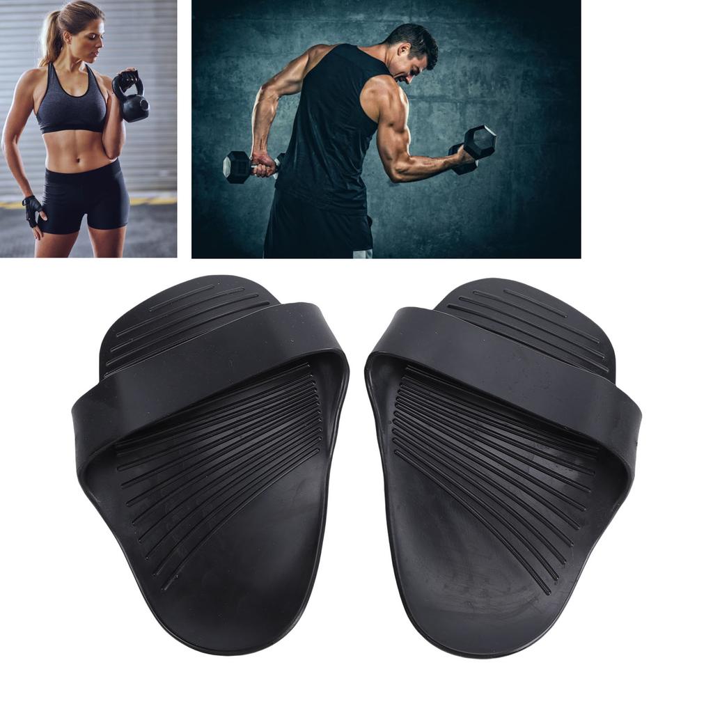1 Pair Anti Slip Workout Grips Ergonomic Rubber Hand  or Grips for Weight Lifting Pull Ups Gym Training and Exercise