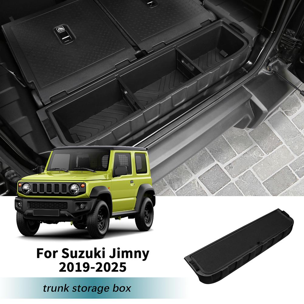 BDM1 For Suzuki Jimny 2019-2025 Trunk Storage Box Removable Partition Washable Organizer Anti-Scratch Interior Decor Auto Accessories