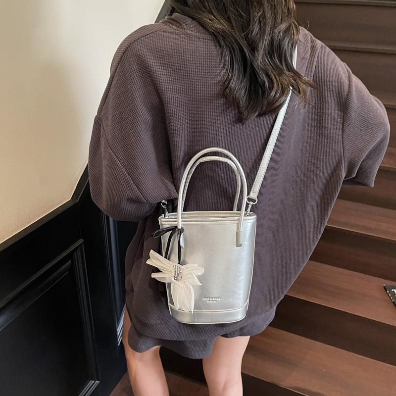 Fashion Handbag Solid Color New Casual Solid Color Shoulder Bag Commuter Messenger Bag