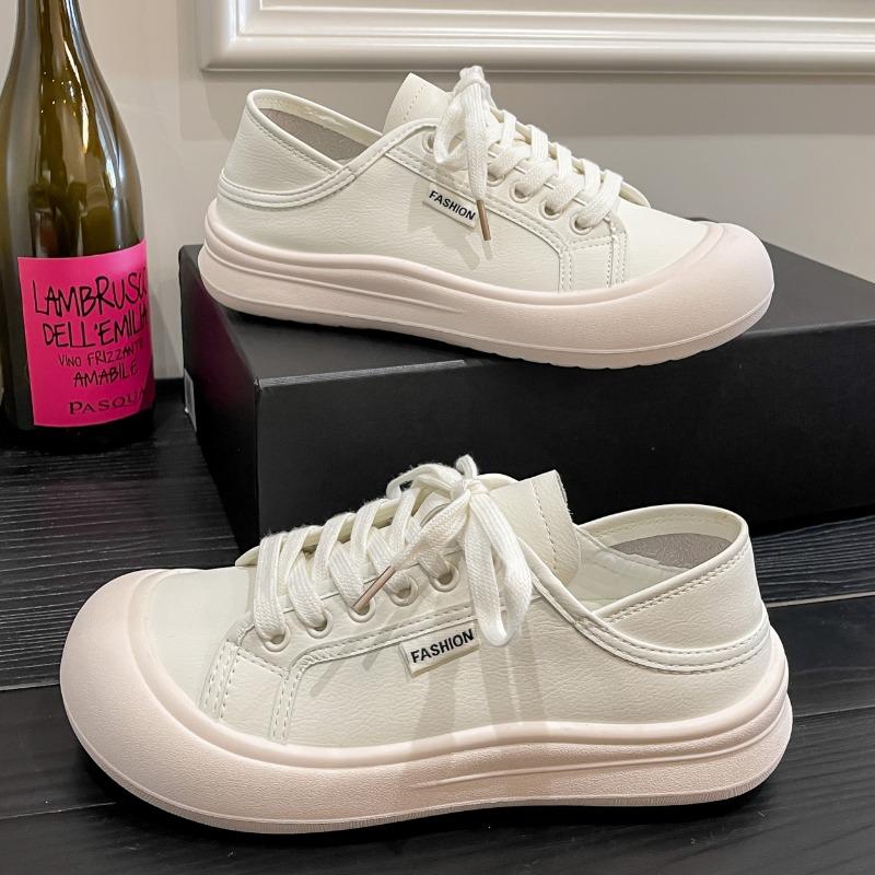 Mango head thick-soled little white shoes women's new fashionable versatile feet small casual sports board shoes