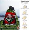 Custom Name Flamengo Crest Artwork Blanket Lightweight Ideal Bedding Blanket Perfect for Travel, Camping, Living Rooms, Sofas, Christmas gift