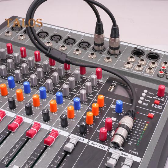XLR Y-rozbočovací kabel XLR samec - duální XLR samice Y-rozbočovací 3pinový vyvážený mikrofonní kabel pro mikrofony, mixážní pulty, výkonové zesilovače
