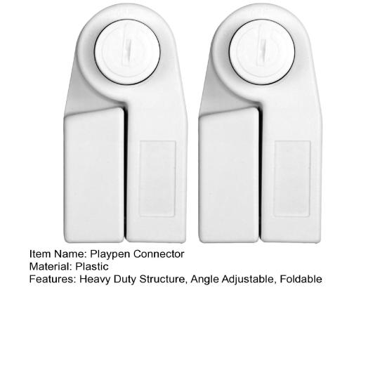 1/2Pcs Baby Playpen Connector Heavy Duty Plastic Angle Adjustable Foldable Infant Play Pen Connection Adapter Kids Playpen Accessories