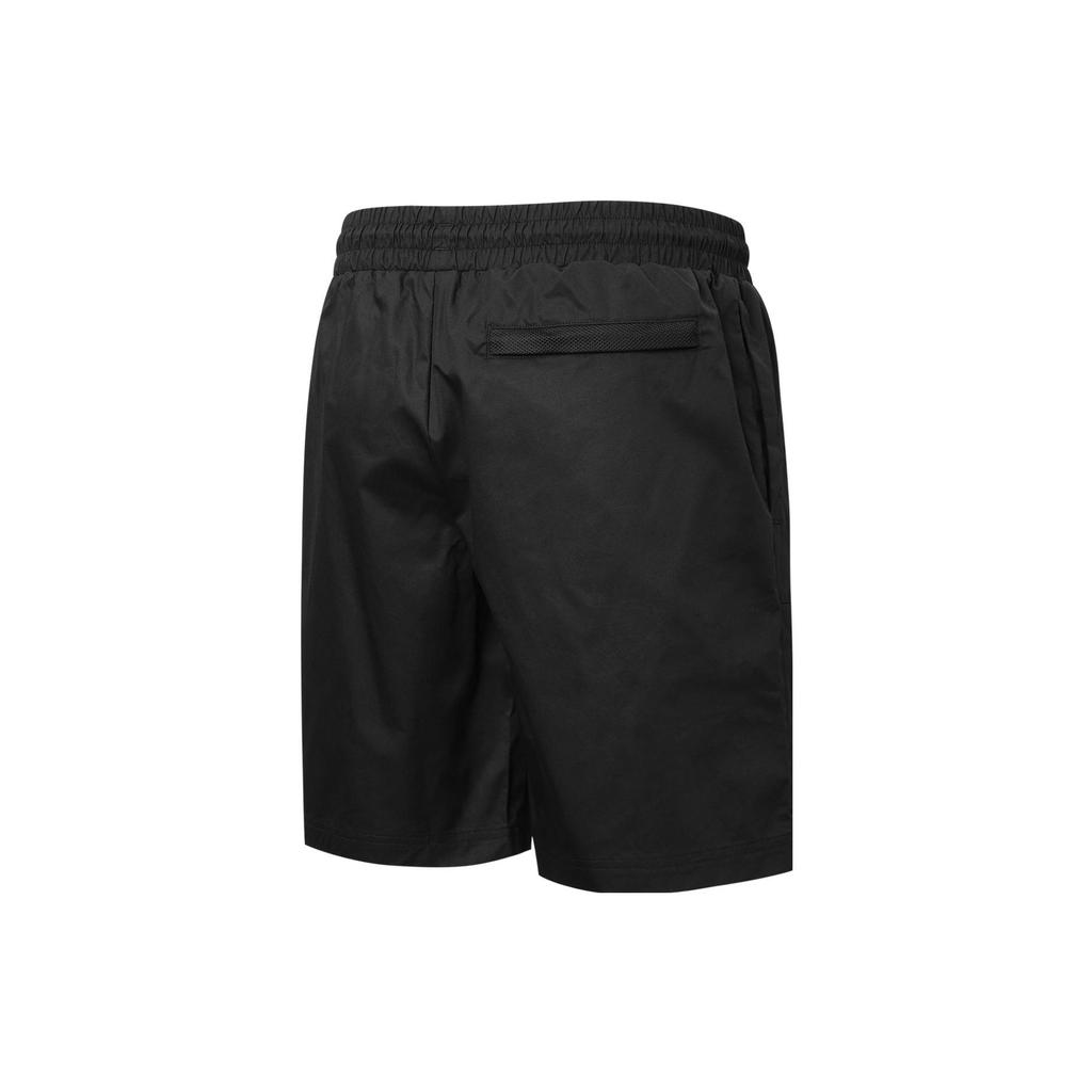 Puma Solid-Color Logo Drawstring Straight-Leg Shorts Men Bottoms Black 536940-01