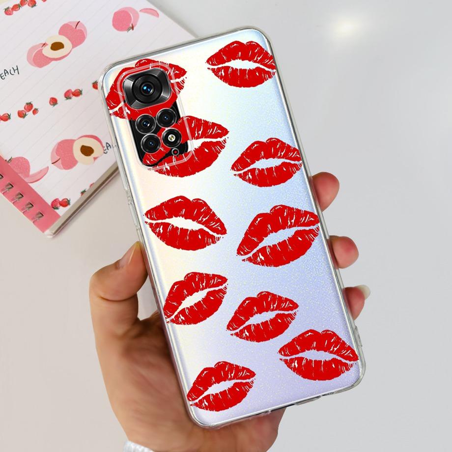 Women Fashion Phone Case For Xiaomi Redmi Note 11 Pro 4G 5G / Redmi Note11 11s 4G Global Luxury Slim Silicone Bumper Coque Soft