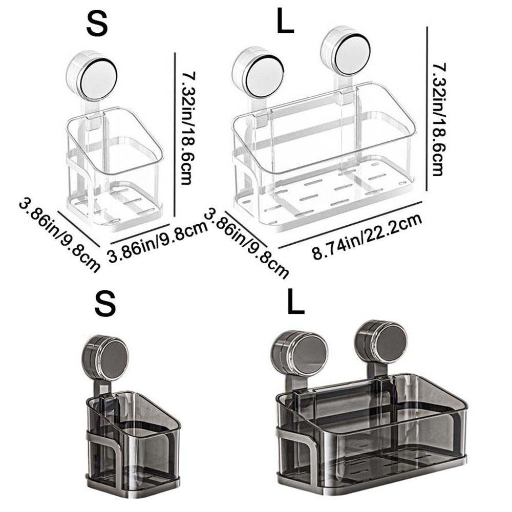 Wall Mounted Spice Rack Removable Shower Shelf Multifunctional Vegetables Fruits Holder Restroom