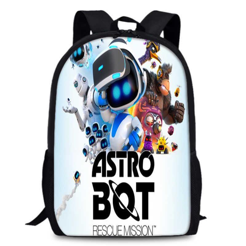 

Astro Bot 15-дюймовий шкільний рюкзак великої місткості Стильний дизайн з Оксфордської тканини Для дітей 5