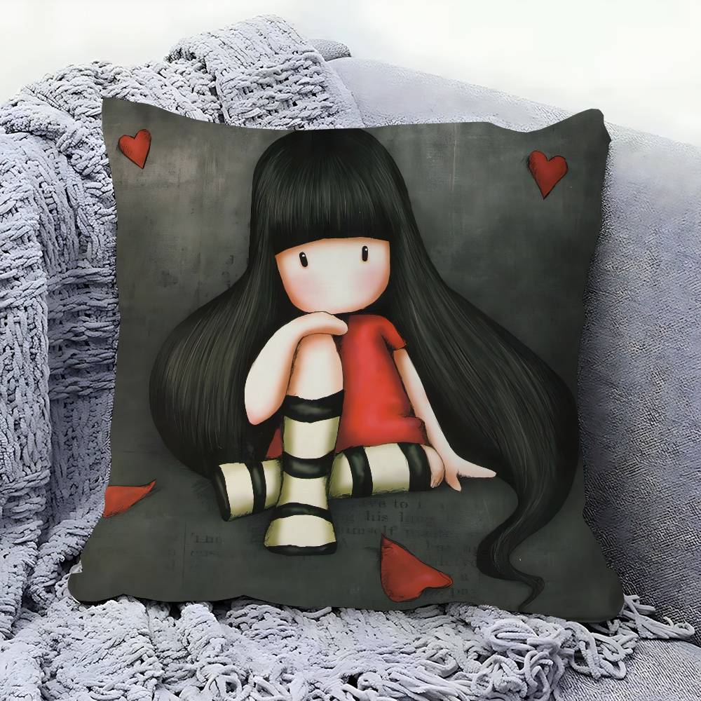 Cartoon CUTE Santoro Gorjuss Pillowcase Toon Gift Cushion Cover Bedroom Home Sofa Chair Seat Decor Pillow Case