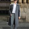 Men's Plus Size Cashmere Business Casual Double-Faced Long Wool Trench Coat