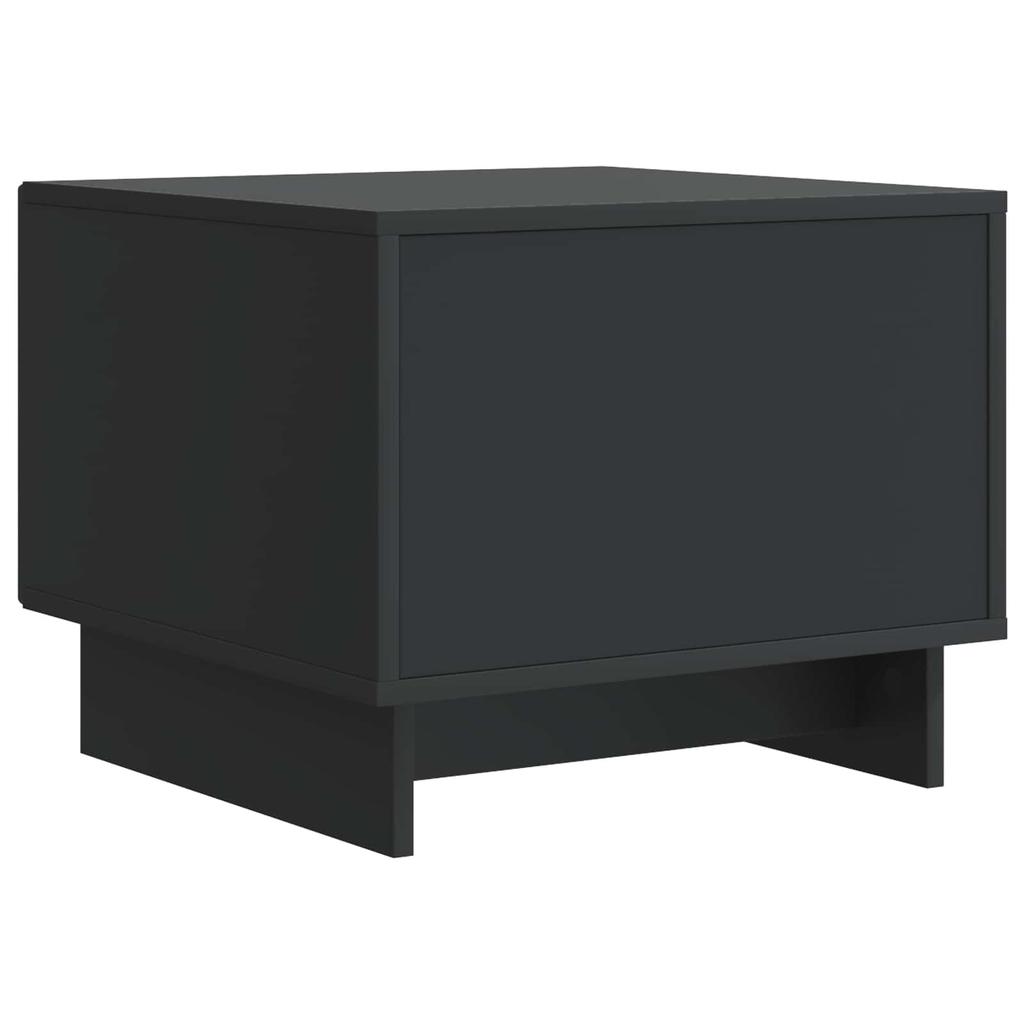 Coffee Table with Drawers Black 49 x 50 x 40 cm Engineered Wood