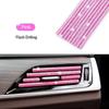 NEW 1/10PCS Car Vent Diamond Decorative Strip Fashion Luxury Car Air Conditioning Decoration Stripe Grille Sticker Accessories