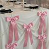 Faux Pearl Bowknot Banner Hanging Pendant Reusable Bow Beaded Garland  Birthday Decor