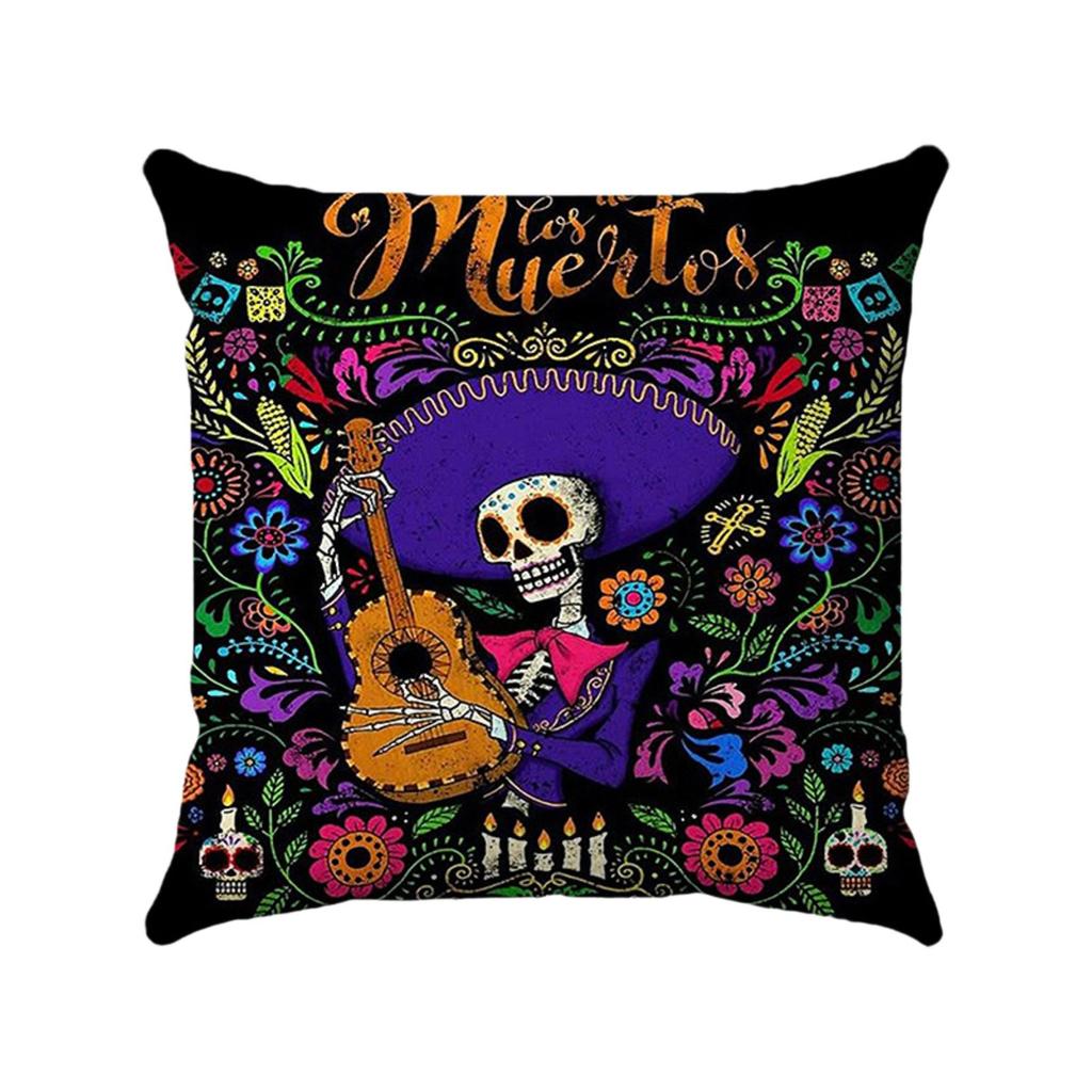 Halloween Festival Decoration Living Room Sofa Cushion Pillow Cover Offices Waist Pillow Cover (excluding Core)