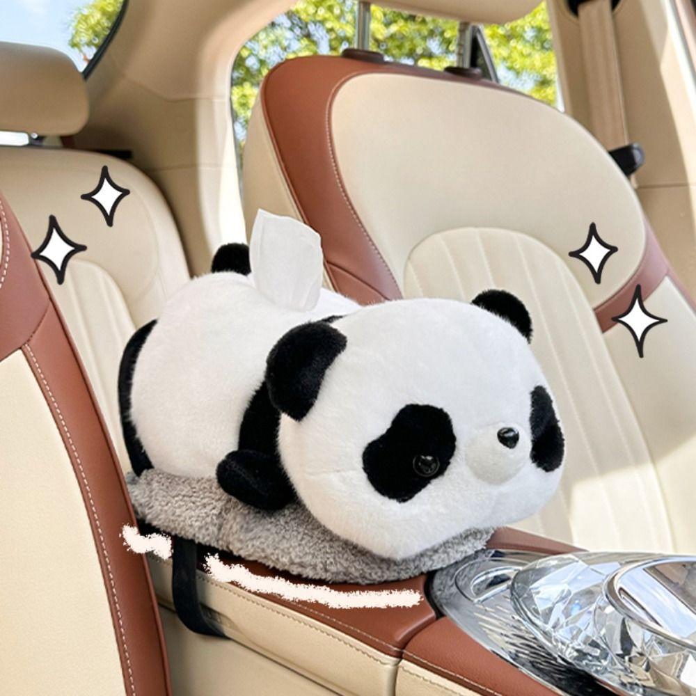 

Cartoon Animal Backseat Tissue Holder Panda Paper Dispenser Napkin Organizer Home Decoration Pig