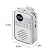 400mAh Battery Clip-On Radio Bluetooth Speaker Rechargeable Battery Portable FM Radio  Home Decor