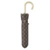 DAKS Folding Umbrella Sun Umbrella All-Weather UV Protection 99.99% Blackout Heat Shield Lightweight Jacquard Embroidery Brown Made in Japan