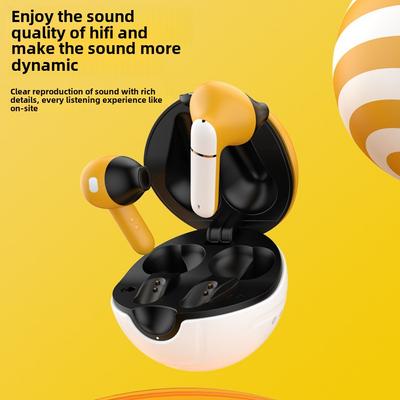 Nowy sferyczny zestaw słuchawkowy Bluetooth TWS firmy Cartoon F12 z długą żywotnością i redukcją szumów, przenośny zestaw słuchawkowy do gier