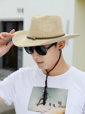 Hat summer visor hat sun protection sun hat outdoor fishing hat straw hat travel beach hat