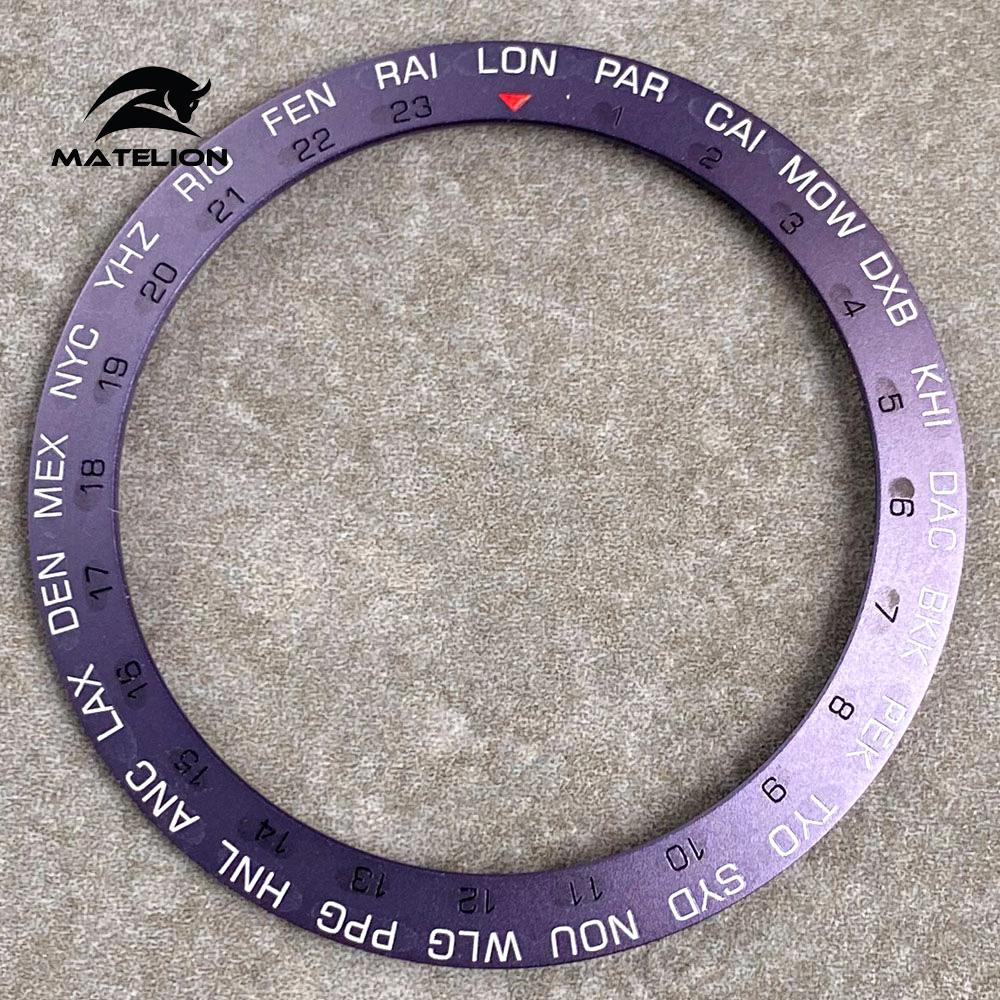 MATELION 38 мм керамический сплав часы безель вставка кольцо наклонная посадка 40 — фото 24