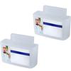 2Pcs Sliced Cheese Holder for Fridge, Refrigerator Side Door Organizer, Hanging Storage for Kitchen, Storing Seasoning Box