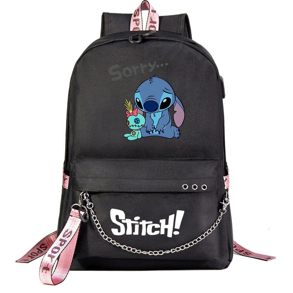 Anime Backpack Usb Teen Student School Bag Men'S And Women'S Leisure Travel Backpack