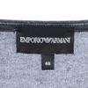 Emporio Armani One Point Embroidery Long Sleeve V Neck Sweater 46 Knit Men's Used
