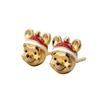 New 925 Silver Stitch Donald Duck Minnie Earrings With Zirconia Fashion High Quality Jewelry for Women Girls