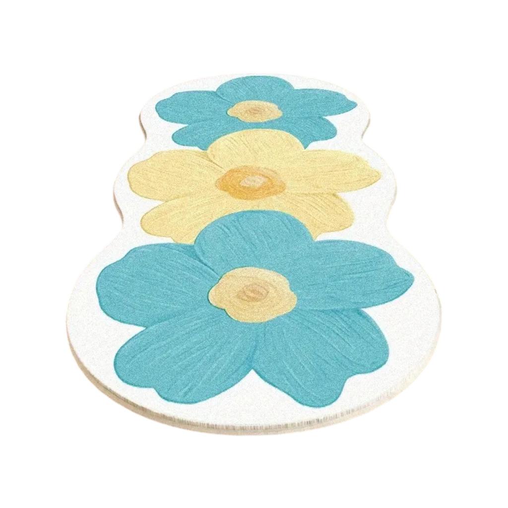 Retro Brown Floral Faux- — Runner, Soft, Warm, And Plush Foot ; Cold- Home Décor