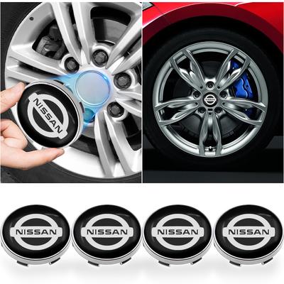 Naklejki z logo na środkowe kołpaki kół samochodowych, emblemat na felgę, naklejka dla Nissan Nismo Tiida Sylphy Teana X Trail T30 T32 Almera J10 J11