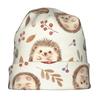 ZLIENSZUS Hedgehog & Mushroom Knit Hat for Adults - Adorable Hedgehog & Mushroom with Mushroom, Cozy Winter Accessory Suitable for City Walks, Casual
