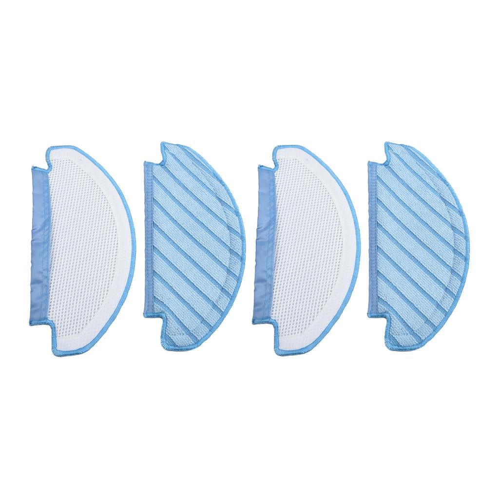 Microfibre Mop Cloths for Efficient Cleaning with For N10 and For N10 Plus Robot Vacuum Cleaner 4 Absorbent Pads