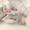 2/10pcs Bohemia Children's Carrot Head Rope Female Korean Cute Fruit Headwear Hair Tie Rubber Band Cherry Hair Rope