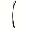 30cm Universal Motorcycle Helmet Anti-theft Rope - Stainless Steel Wire