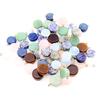 Natural Stone Crystal Cookie Shape Necklace Pendant Ornaments