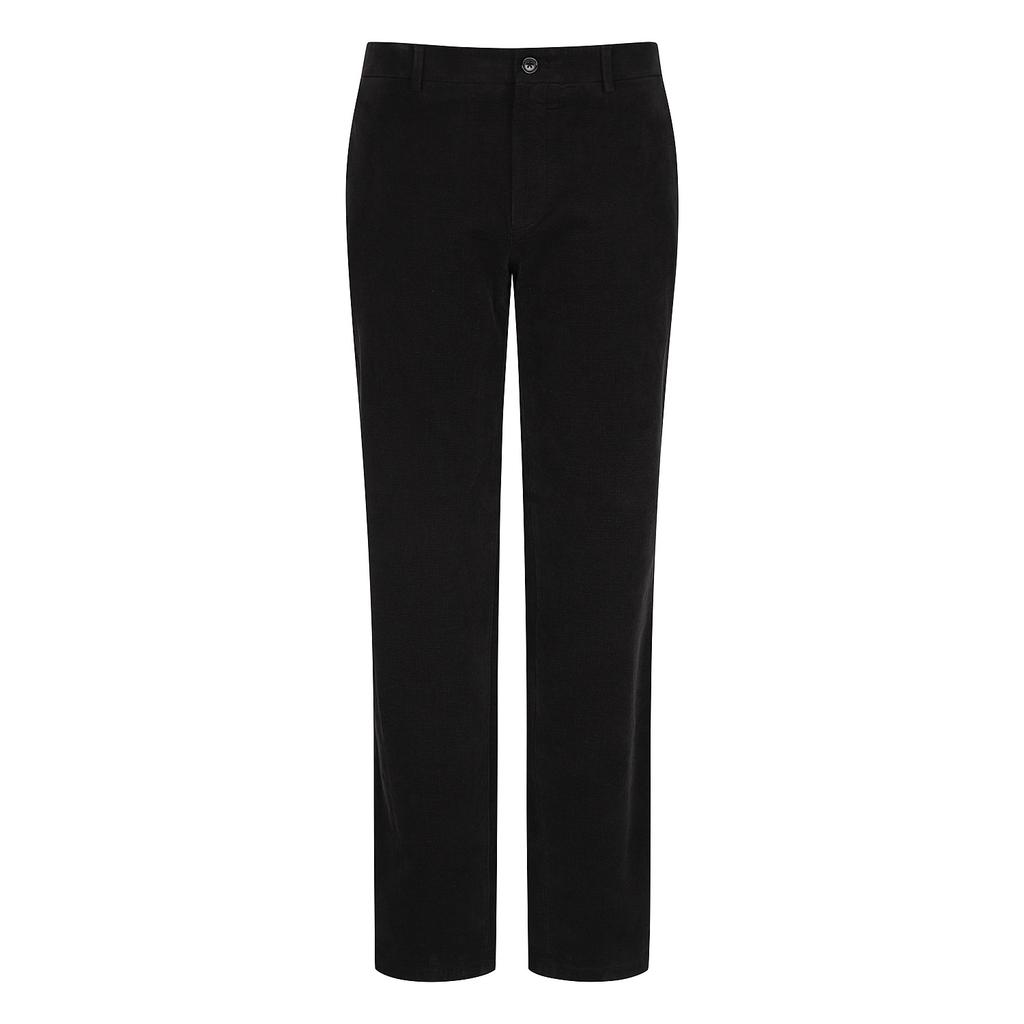 FERRAROMILANO Soft Moleskine Slim Fit Fleece-Lined Pants Charcoal (Am0Fbpc45238)