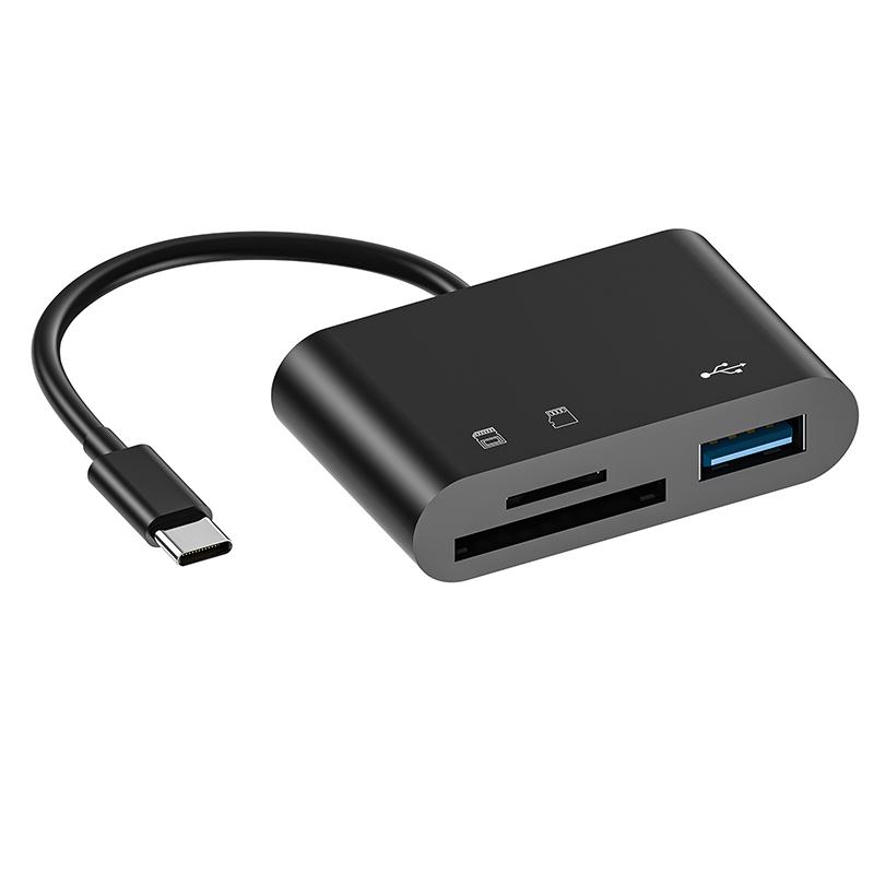 

OTG 2.0 Type C Card Reader Adapter for Macbook PC USB-C Android Phone Laptop PC Notebook Micro SD TF USB Disk Memory Card Reader