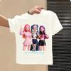 Kpop Childrens T Shirt Cartoon Graphic Short Sleeve Summer Comfortable Top Funny Gift for Fans Harajuku TShirts Girls Clothes
