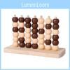 Connect 3d Wooden Quadruple Chess Toy For Home Learning Family Entertainment