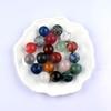 White Crystal Agate Round Ball 20mm: Non-Porous Natural Stone for DIY Fluorite Craft Ornaments