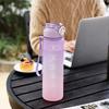 Plastic Water Bottle with Time Marker Fitness Sports Leakproof Drink Cup