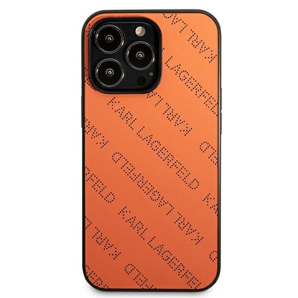 Karl Lagerfeld Klhcp13Xptlo Iphone 13Pro Max 6,7 Hardcase Pomarańczowy/Orange Perforated Allover