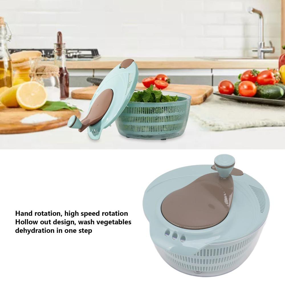 Drainage Holes Lettuce Spinner Plastic Vegetable Spinner Labor Saving Salad Spinner Meal Prep