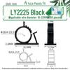 Adjustable Cable Fixing Base - High-Adhesive Wire Tie Base, Black/White, Loose or Packaged, LY0810/1013.