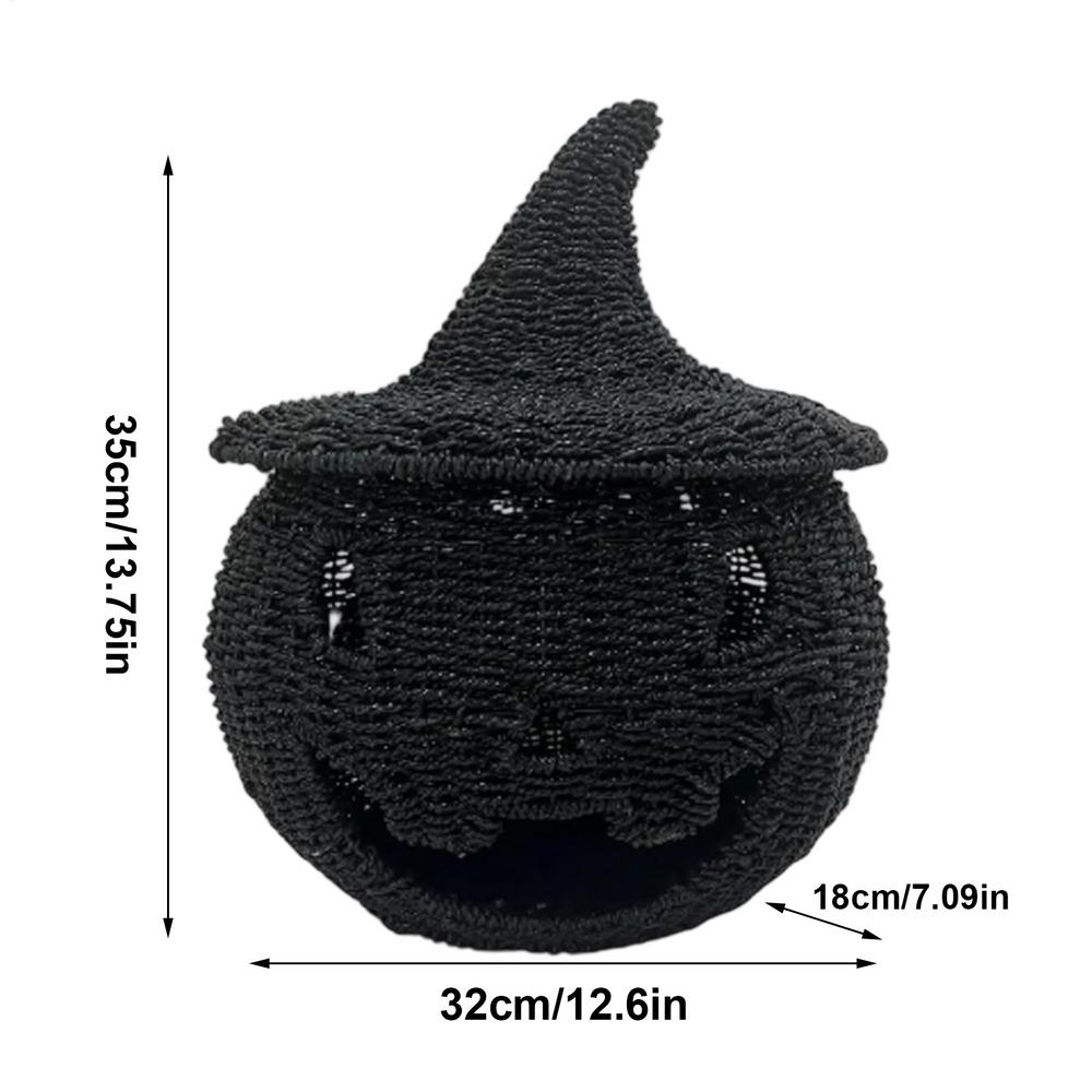 

Хэллоуинские тыквы Вязаные фигурки Хэллоуина Декоративная праздничная статуэтка Крючок для праздника Стол Прихожая Спальня Вечеринка Дом чёрный