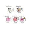 5 Pcs Fashion Jigglypuff Brooch Cute Ditto Meowth Enamel Pins Backpack Clothing Jewelry Metal Badge Accessories Gift