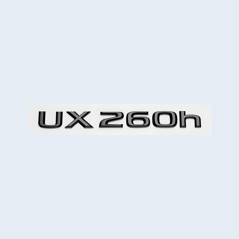 3D ABS Chrome Black UX200 UX250h UX260h Emblem Car Tail Letters Trunk Logo Badge Sticker for Lexus UX Series Accessories