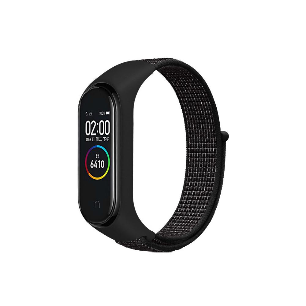 Nylon Schlaufenarmband für Xiaomi Mi Band 9 8 Geflochtenes Verstellbares Ersatz-Uhrenarmband Sportarmband für Mi Band 8 7 6 5 4 3 Armband