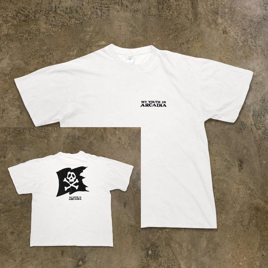 Smallscale Feeling Skull Flag Design Loose Shortsleeved Tshirt Inspired By Instagram Pure Cotton Heavyweight Tshirt M