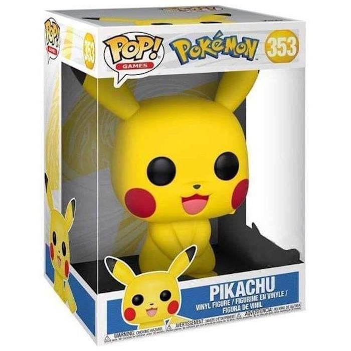 Figurine Funko Pop! Games : Pokemon S1 - 10" Pikachu
